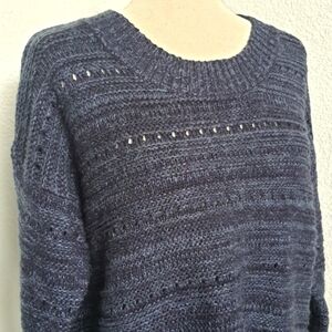 Vintage Havana Laced Back Sweater Blue Size S Oversized Super Soft